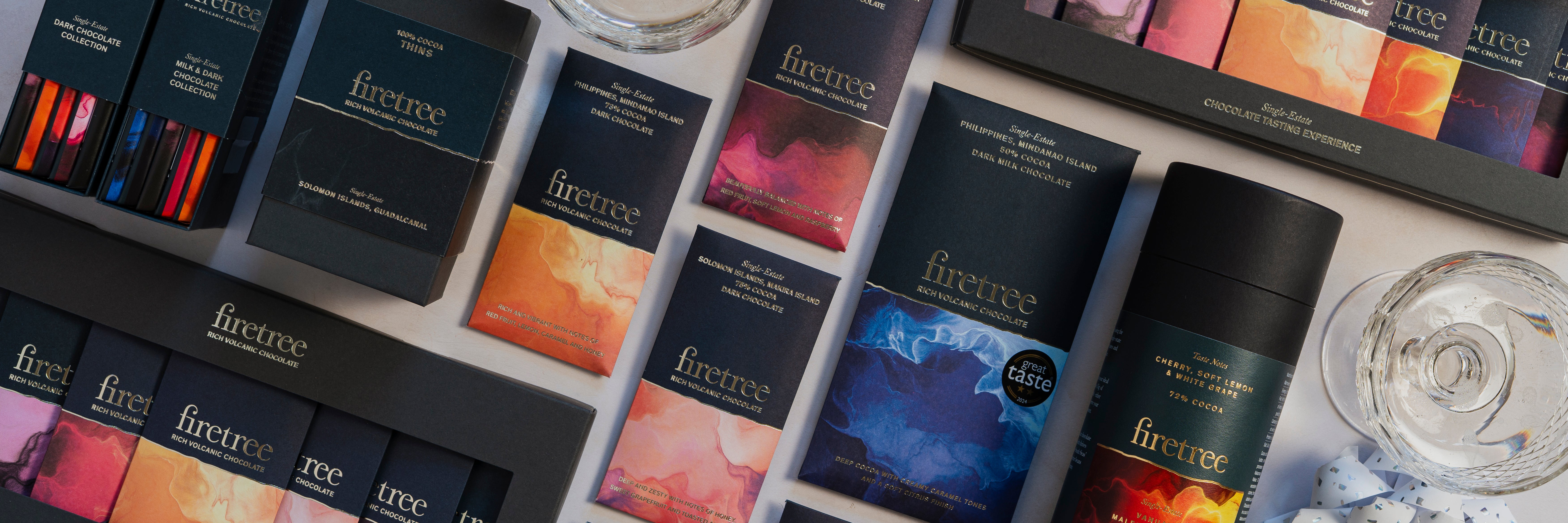 Fire Tree Label Celebrating New Year | Firetree Chocolate UK – Firetree Chocolate Limited