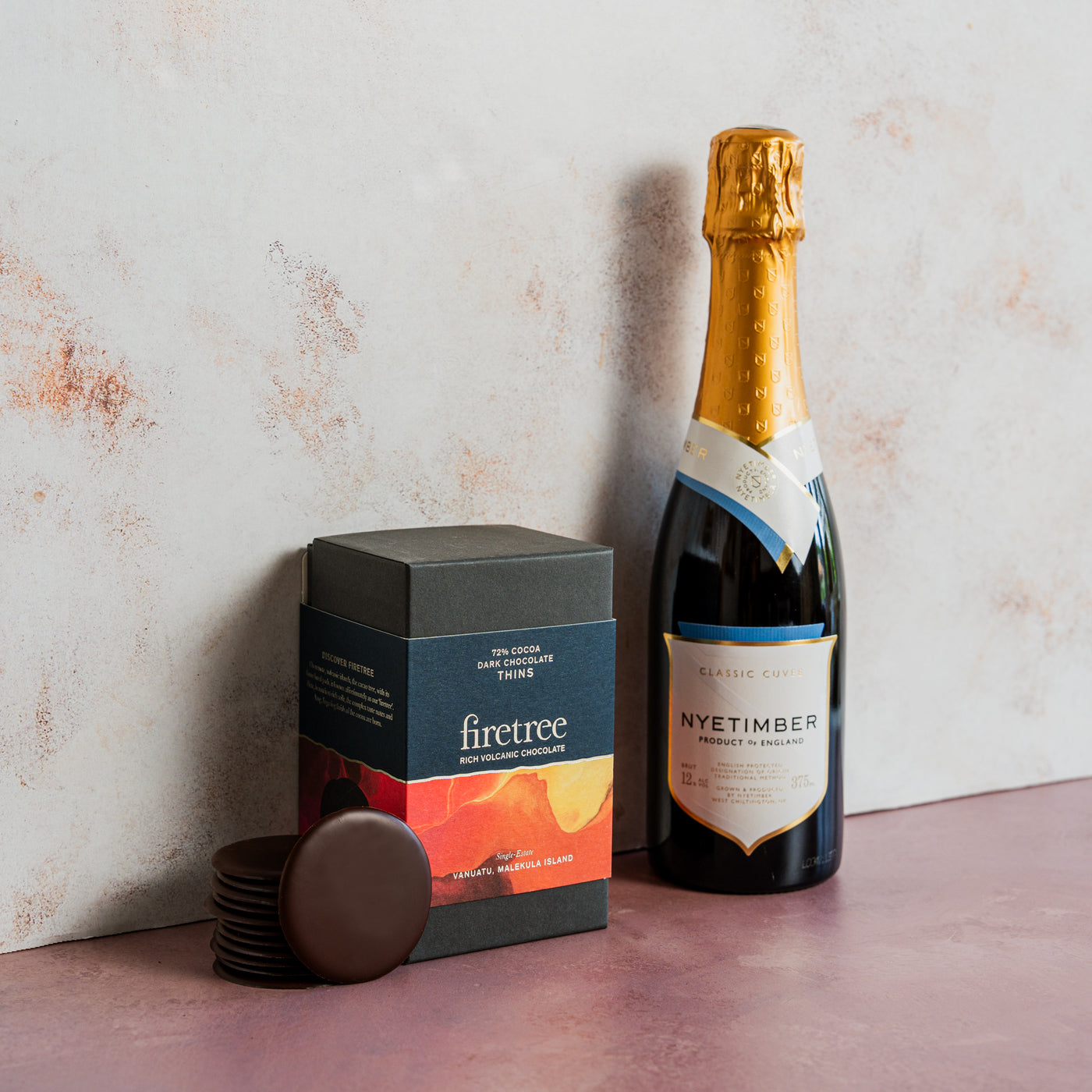 Chocolate Thins & Fizz Gift Box