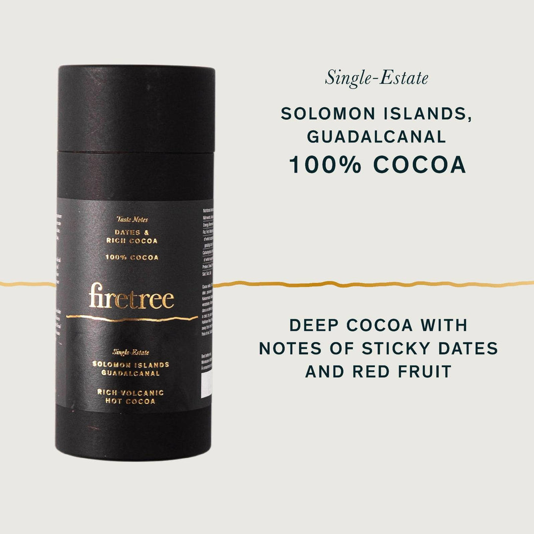 100% Cocoa Hot Chocolate, Solomon Islands | Firetree Chocolate