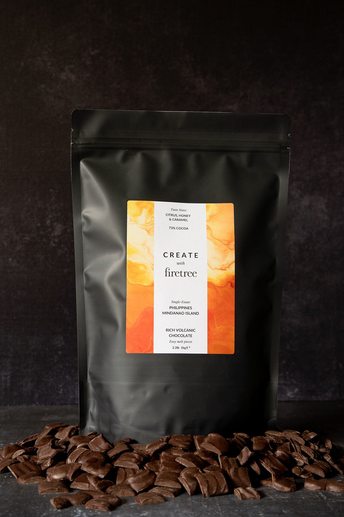 Fire Tree Label Philippines 73% | 1kg Easy Melt Chocolate | Firetree Chocolate UK ...